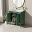 Meuble-lavabo de 30 pouces avec lavabo en céramique et portes à fermeture douce-1410983991
