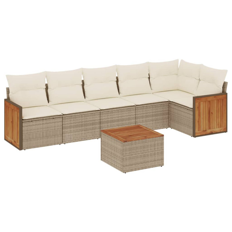 Vidaxl Garden Sofa Set Beige, Cream White