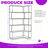 Freestanding Corner Bookshelf: Extended Size, Anti-Tipping Safety-738206891