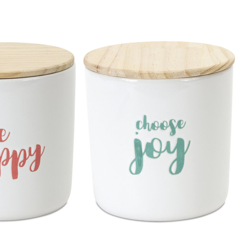 Ensemble 2 pièces de pots de rangement de cuisine