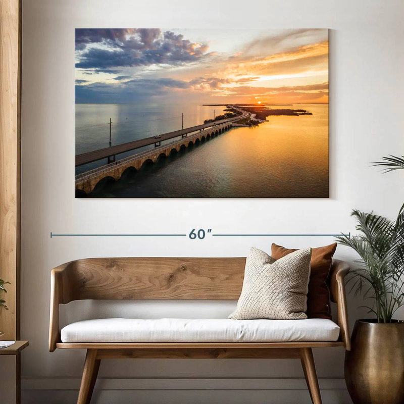 Lilie Seven Mile Bridge Sky, 34" H x 51" W