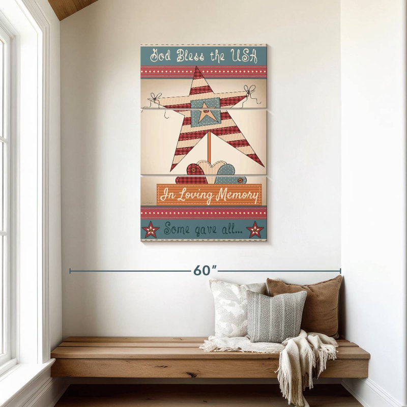 Lelar Flag In Loving Memory, 45" H x 28" W