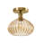 7.99" Glass Semi Flush Mount-2143669575