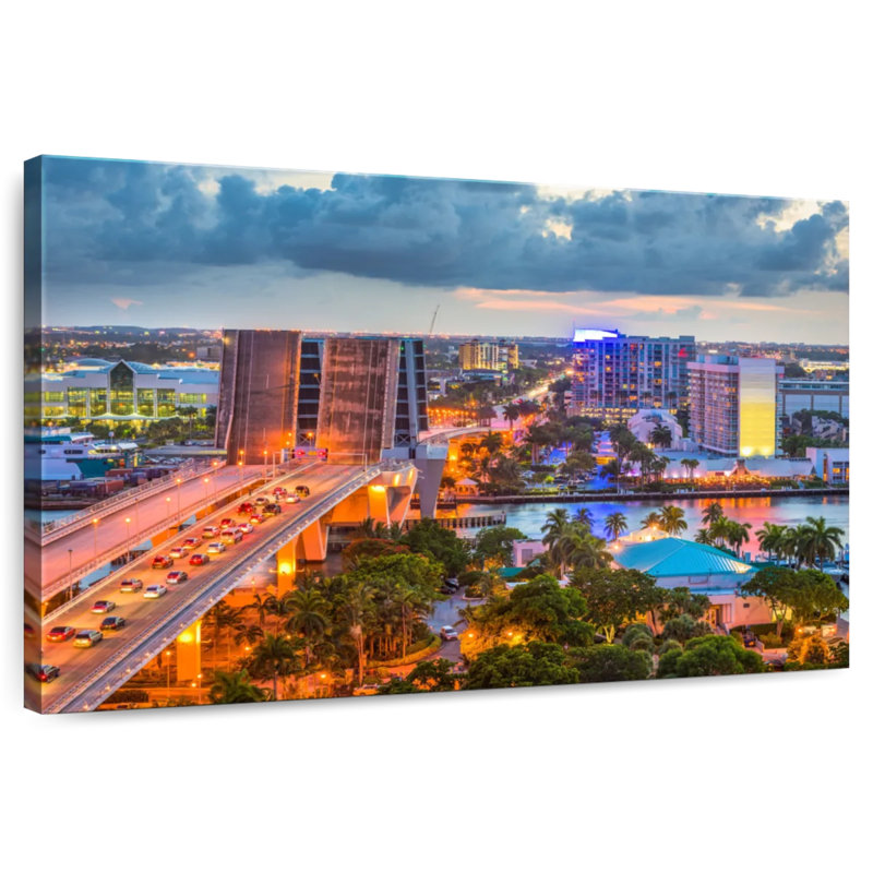 Kavia Fort Lauderdale Drawbridge, 20" H x 30" W