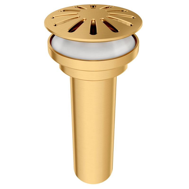 Oak Hill Grid Drain, Satin Brass