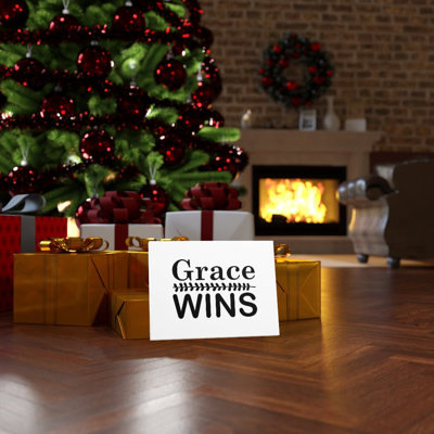 Grace Wins - Wrapped Canvas Print