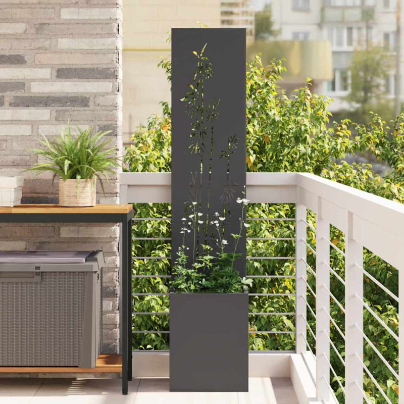 Planter Box, 140cm H x 32cm W x 32cm D, Black