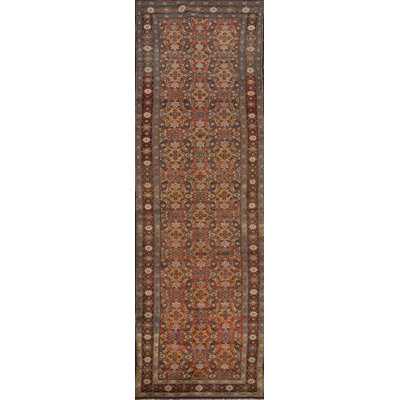 Tapis de couloir antique antique 4 x 15