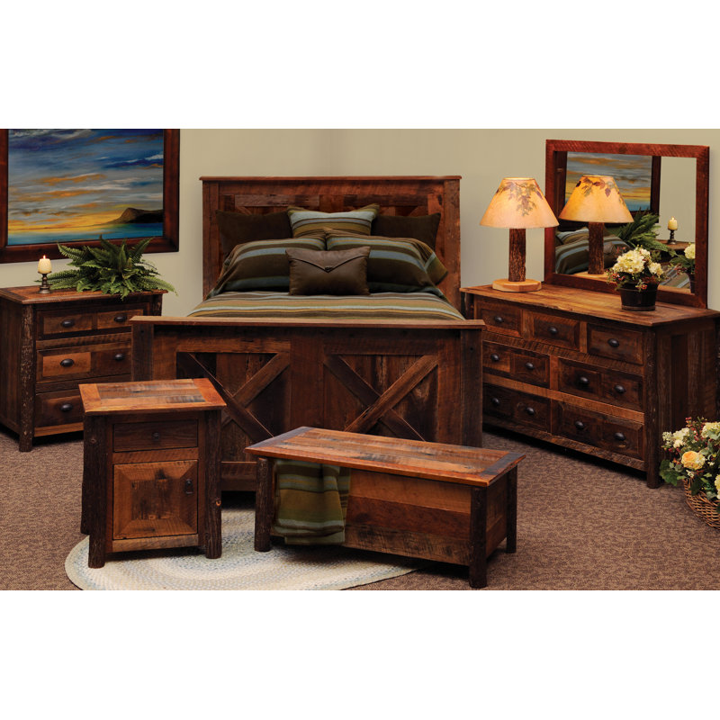 Reclaimed Barnwood Panel Headboard, Twin