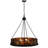 Rustic Lodge 2 - Light Drum Chandelier