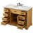 Hermes 48'' Single Bathroom Vanity with Carrara Marble Top-73360074