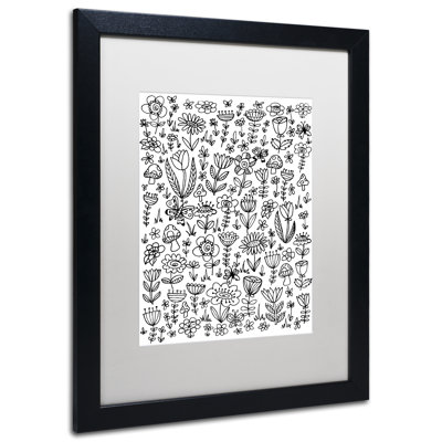 'Small Flowers' Framed Graphic Art Print