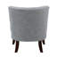 Fauteuil d'appoint contemporain capitonné à boutons