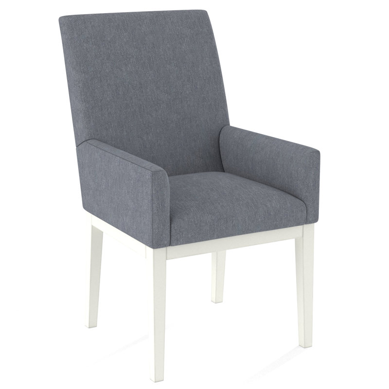 Upholstered Arm Chair, Applause Bravo, White