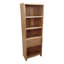 Platon 190cm H x 66cm W Solid Wood Standard Bookcase