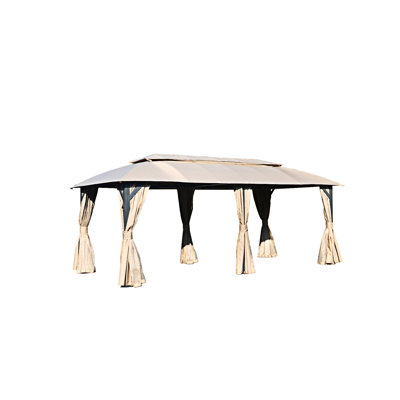 Pavillon de jardin extérieur avec toits doubles