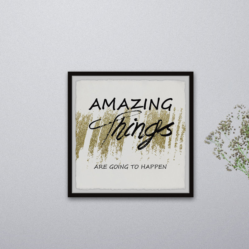Amazing Things - Single Picture Frame Painting, 41cm H x 41cm W x 3.81cm D