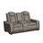 Ivy Bronx Taionna Power Motion Loveseat with Power Headrest, Led, and Console in Rocky Grey/Brown