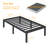 Bed Frame No Box Spring Need 14 Inch Heavy Duty Tall Platform Bed Frame-1062891013