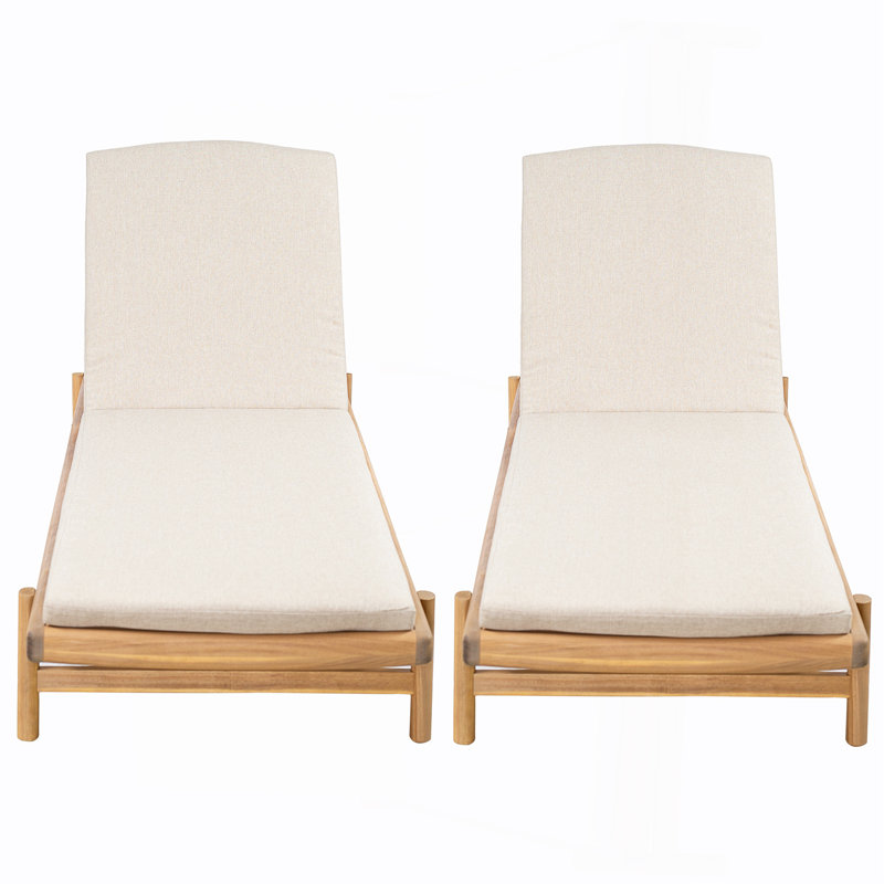 Chaise longue avec coussin Mallacia