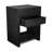 Vivara 2 Drawer Nightstand, Modern Wood Bedside Table in Black-1483228268