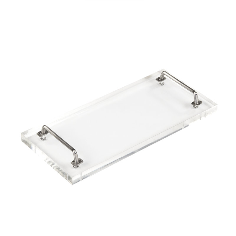 Zentique John Acrylic Tray, 1" H x 18" W x 8" D