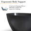 Baignoire autoportante à surface solide de 55 pouces avec bonde-117989349