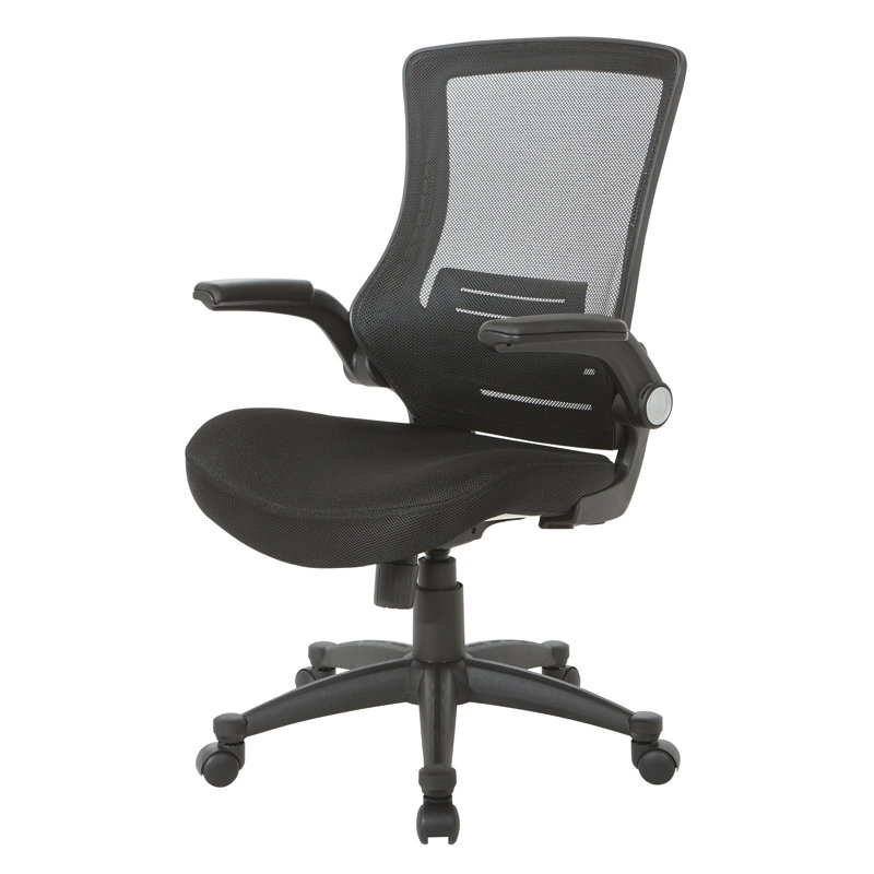 Black Mesh Executive Office Chair with Lumbar Support