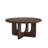 Gala 36" W Modern Round Oak Veneer Coffee Table With Solid Wood Legs-1901555871