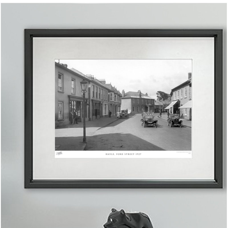 Hayle, Fore Street 1927 - Single Picture Frame Print, 40cm H x 50cm W x 2.3cm D
