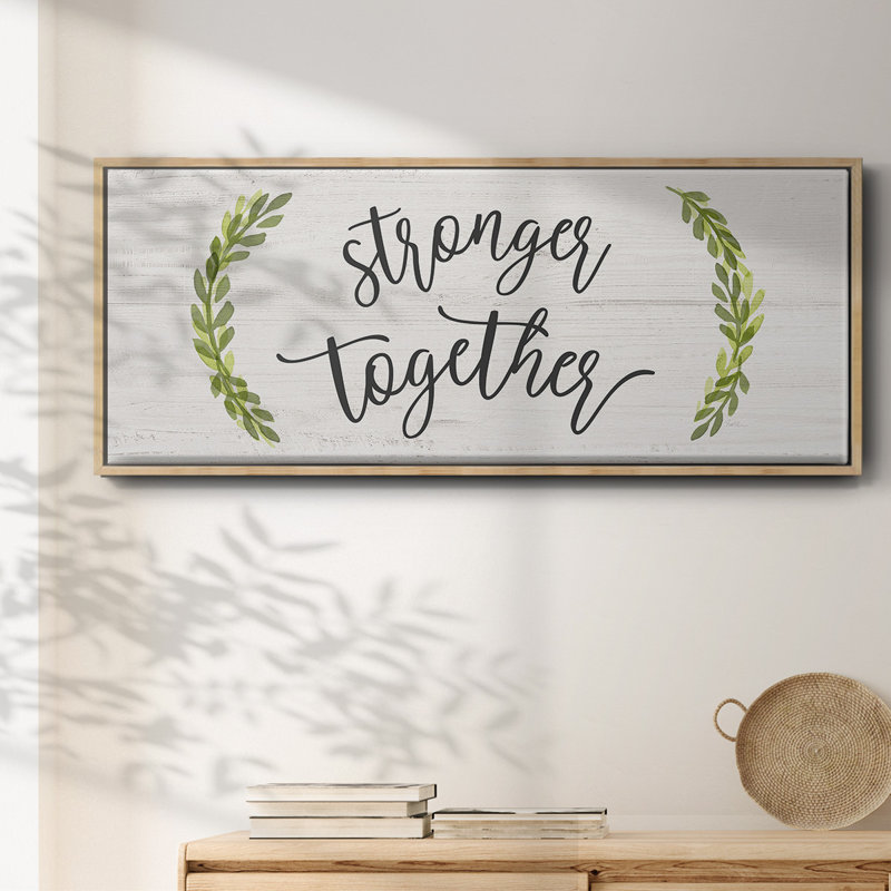 «Stronger Together», toile encadrée