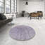 Tapis en violet/gris contemporain-652649314