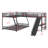 L-Shaped Bunk Bed With Loft Bed,Built-In Desk And Slide