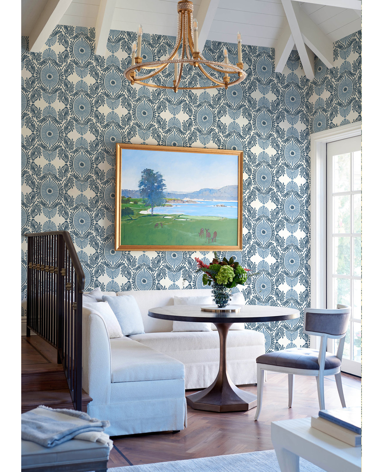 Giry Wallpaper, Blue