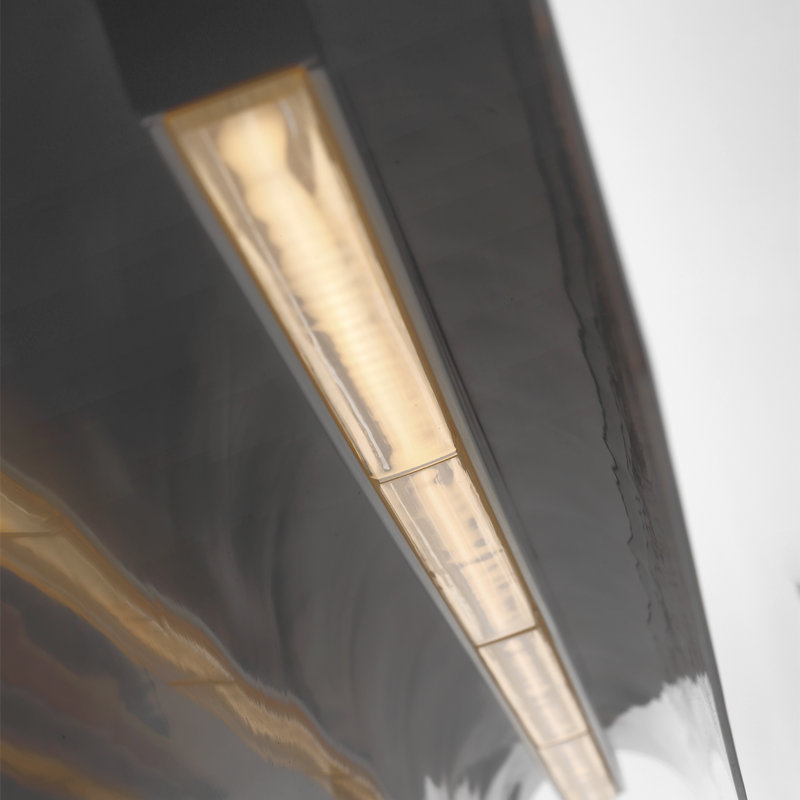 Kelly Wearstler Piel 48" Linear Pendant, Bronze