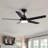 48" YUHAO Modern Contemporary  LED Ceiling Fan with Remote Control