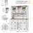 68" Kitchen Pantry With Microwave Shelf