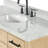 ARIEL Broeder Single Sink Bathroom Vanity with Italian Carrara Marble Top-77548893-77548864