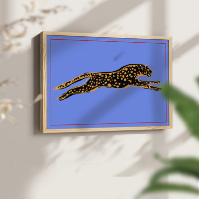The Wild Leopard II -Framed Print - Restickable