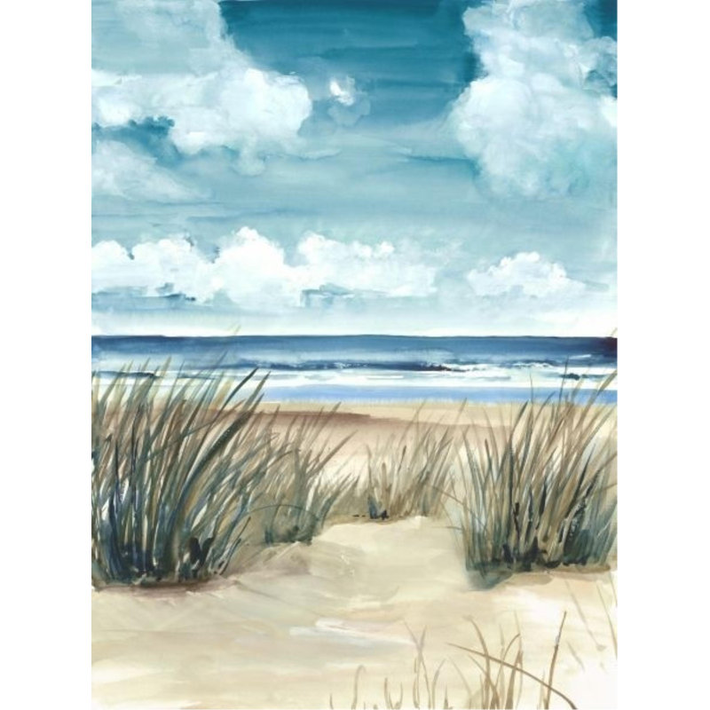 «Scene of Winter I» par Derek Shaw - peinture sur toile tendue, Extérieur, H 73 po x l 54 po x P 1,5 po