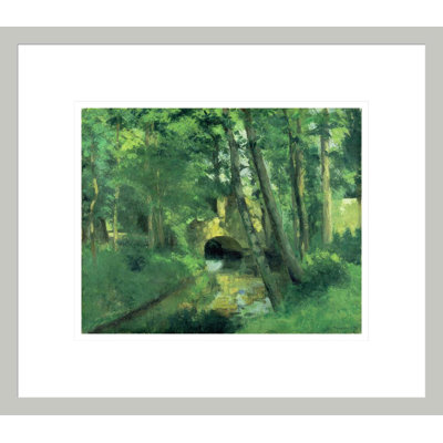 «The Little Bridge Pontoise» par Camille Pissarro, impression giclée sur cadre
