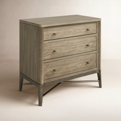 Regan 3-Drawer Oak Nightstand