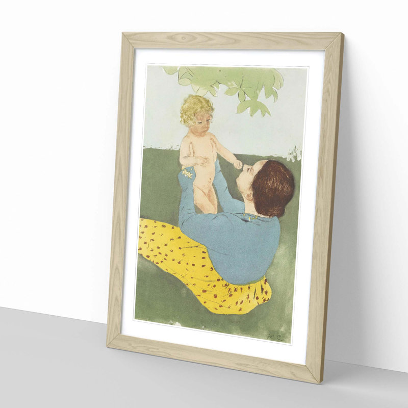 Mary Cassatt - Single Picture Frame Painting, Oak