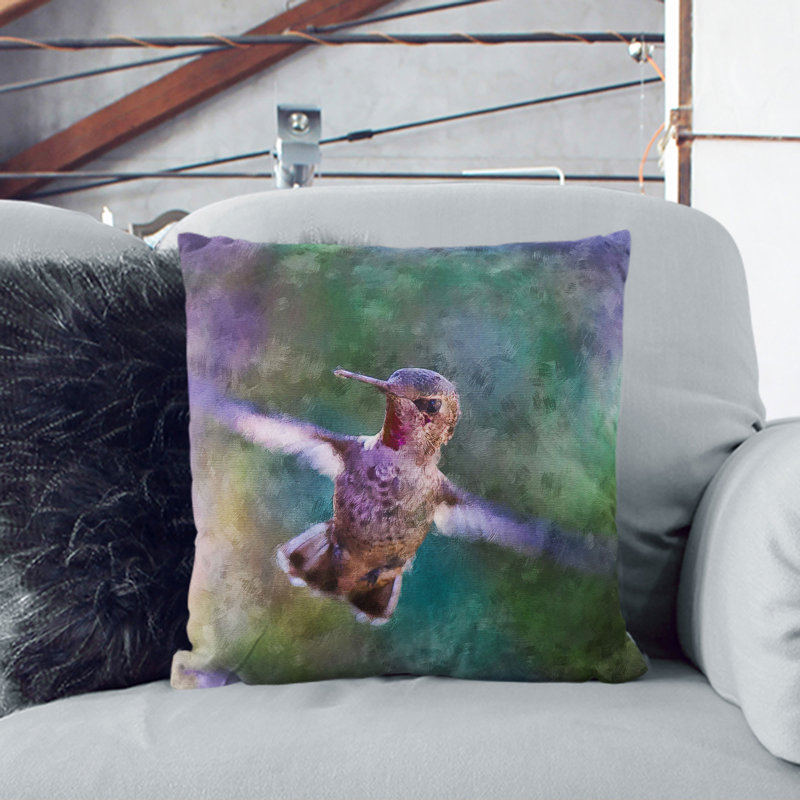 Dark Blue Square Cushion, 40cm H x 40cm W x 15cm D