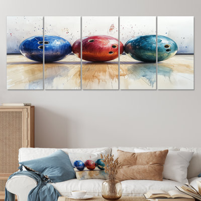 Bowling Ball Beauty II - Bowling Wall Art Set