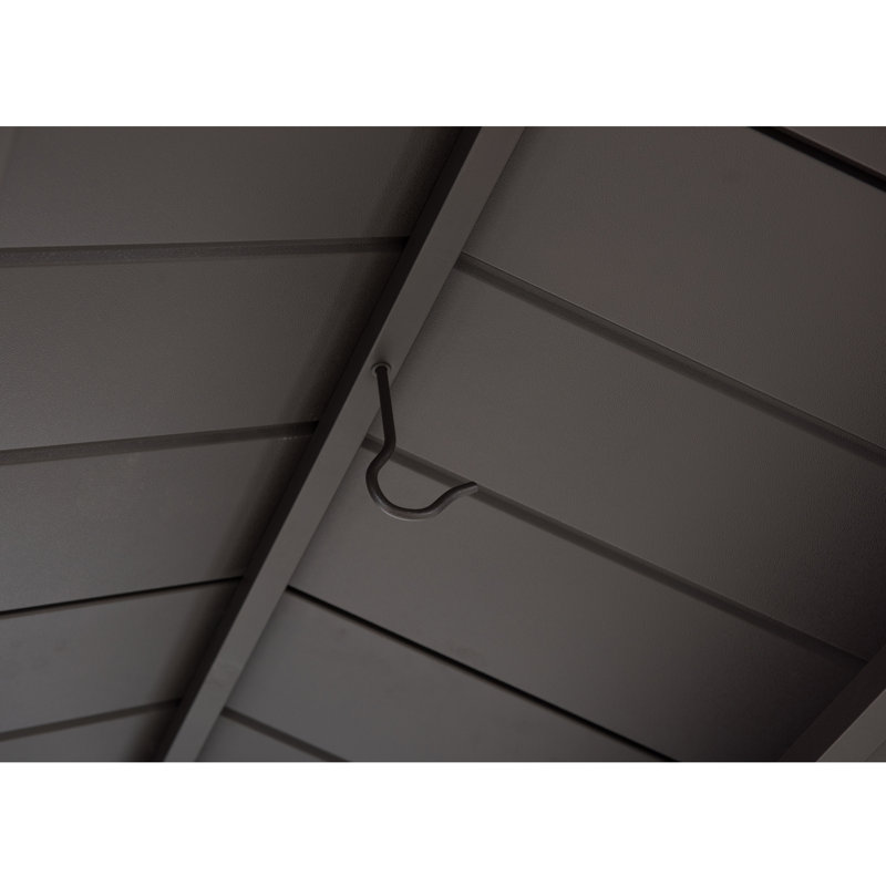 Kent 5-ft H x 8-ft W Black Steel Decorative Fence Panel