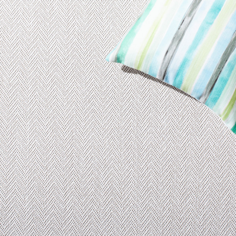 Ivory and Grey Rectangular Hand-knotted Synthetic Area Rug