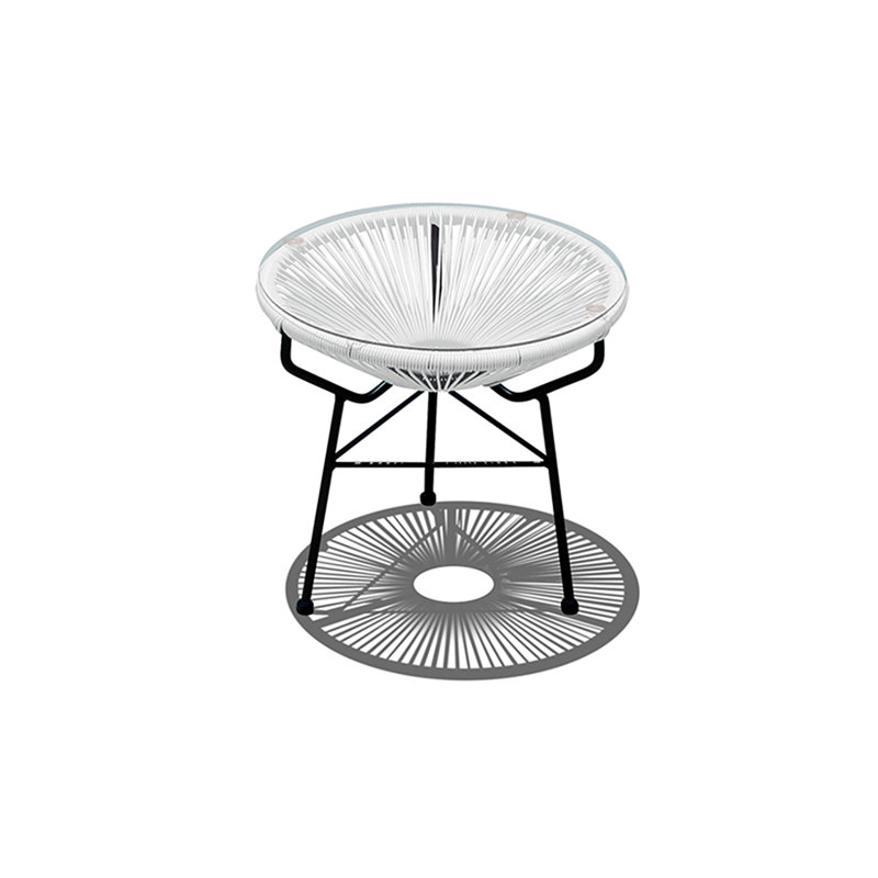 Table d'appoint Ehrlich, Noir, Éclairage blanc