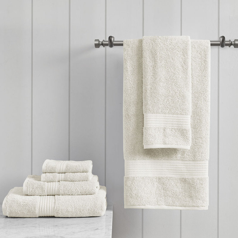 6 Piece Organic Cotton Towel Set, Ivory