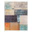  Tapis bleu marine / gris / orange Octagon-69787558